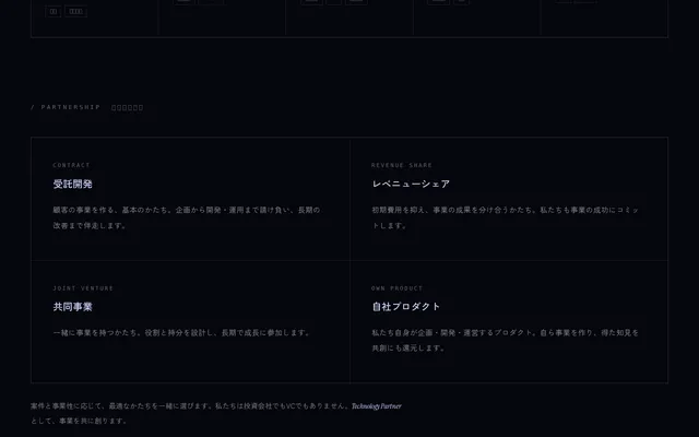 WIA Technologies 公式サイト(SERVICES / VENTURE STUDIO)